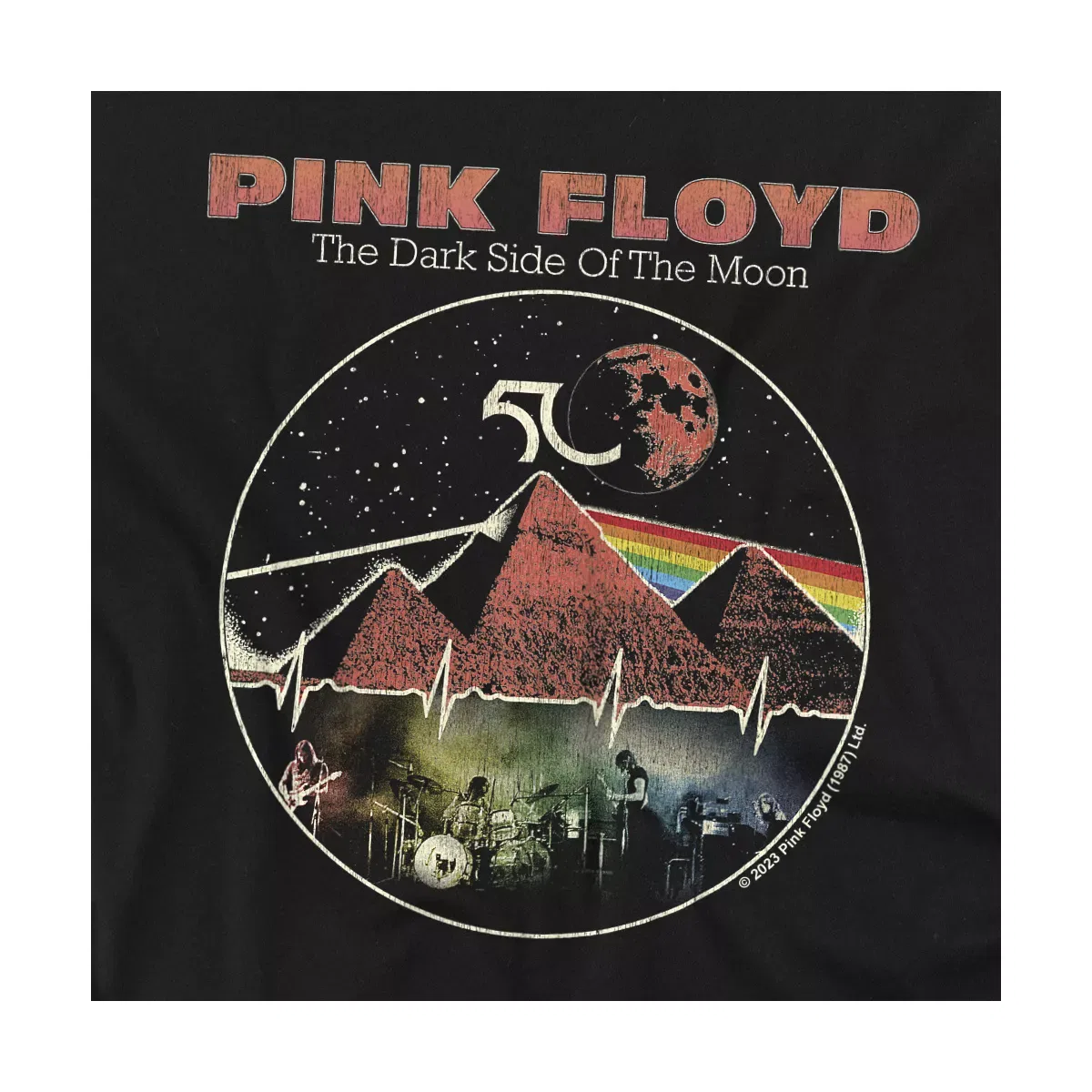 Детское боди с коротким рукавом Pink Floyd Vintage Pyramids, Black — фото 2