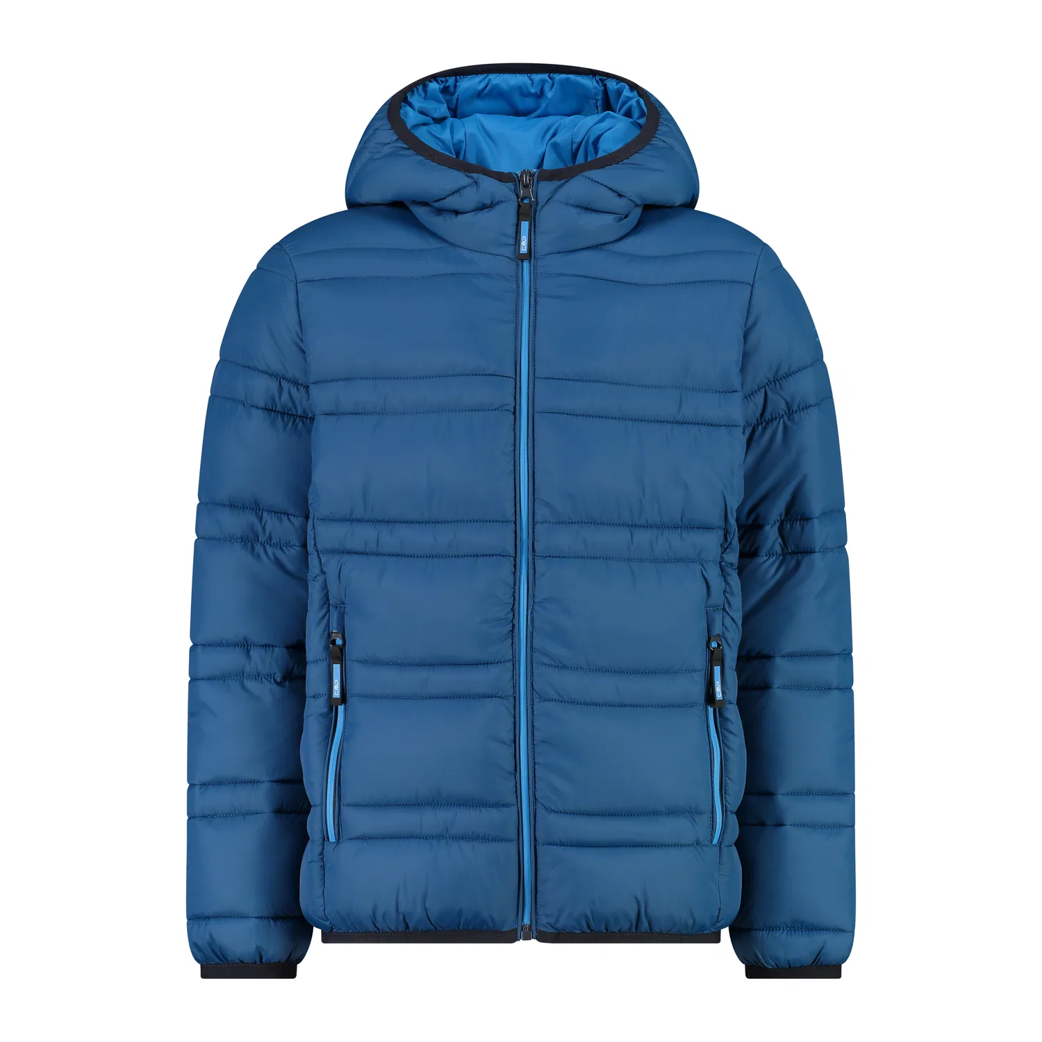 Детская куртка с капюшоном CMP Kid Jacket Fix Hood, Berlinerblau Blaugrun Helles Preußischblau