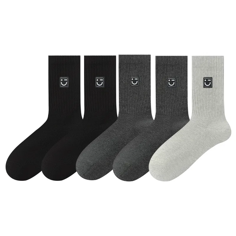 Детские носки с принтом 10 пар MINISO, Black 2+Dark Gray 2+Light Gray 1