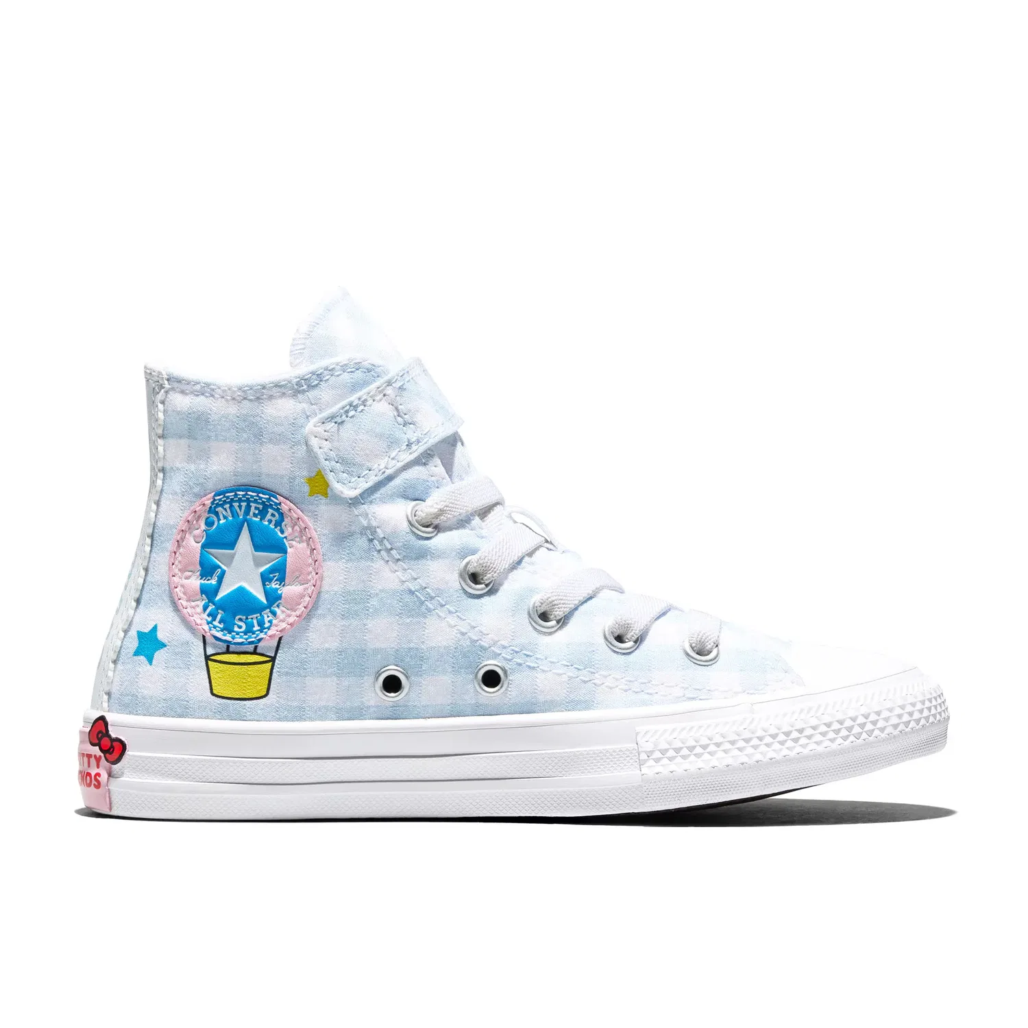 Детские кеды для мальчиков с принтом Chuck Taylor All Star 1V Hello Kitty Converse, Azul Blanco