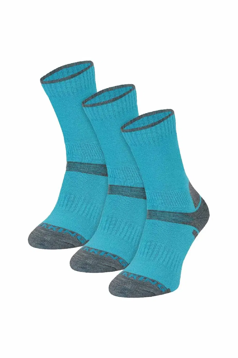 Комплект из 3 пар шерстяных носков для хайкинга Comodo, Turquoise