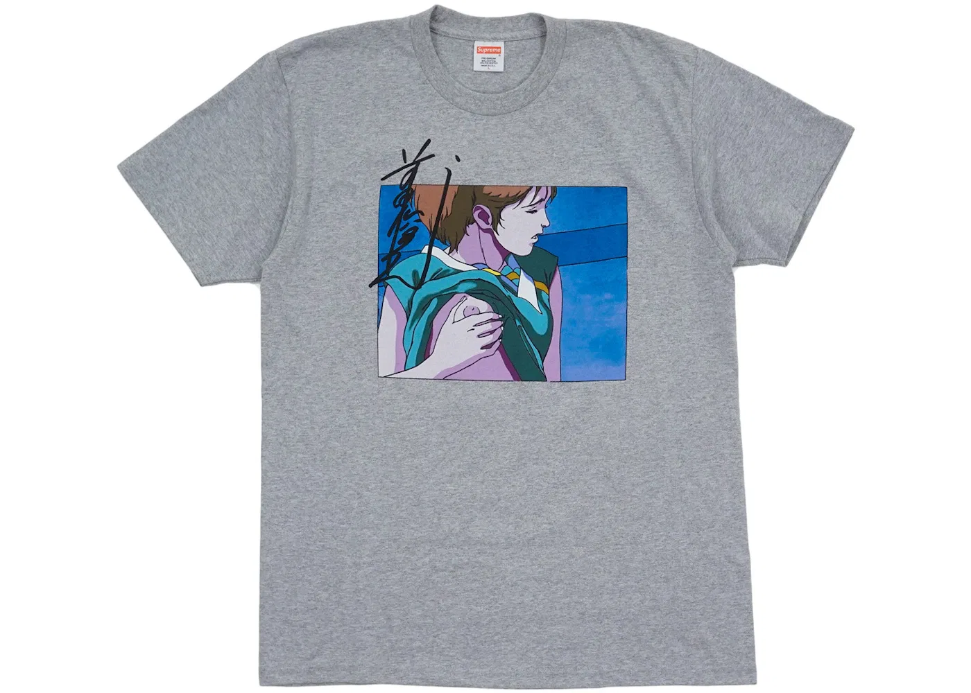 Мужская футболка с принтом Overfiend Touch Supreme, цвет Heather Grey