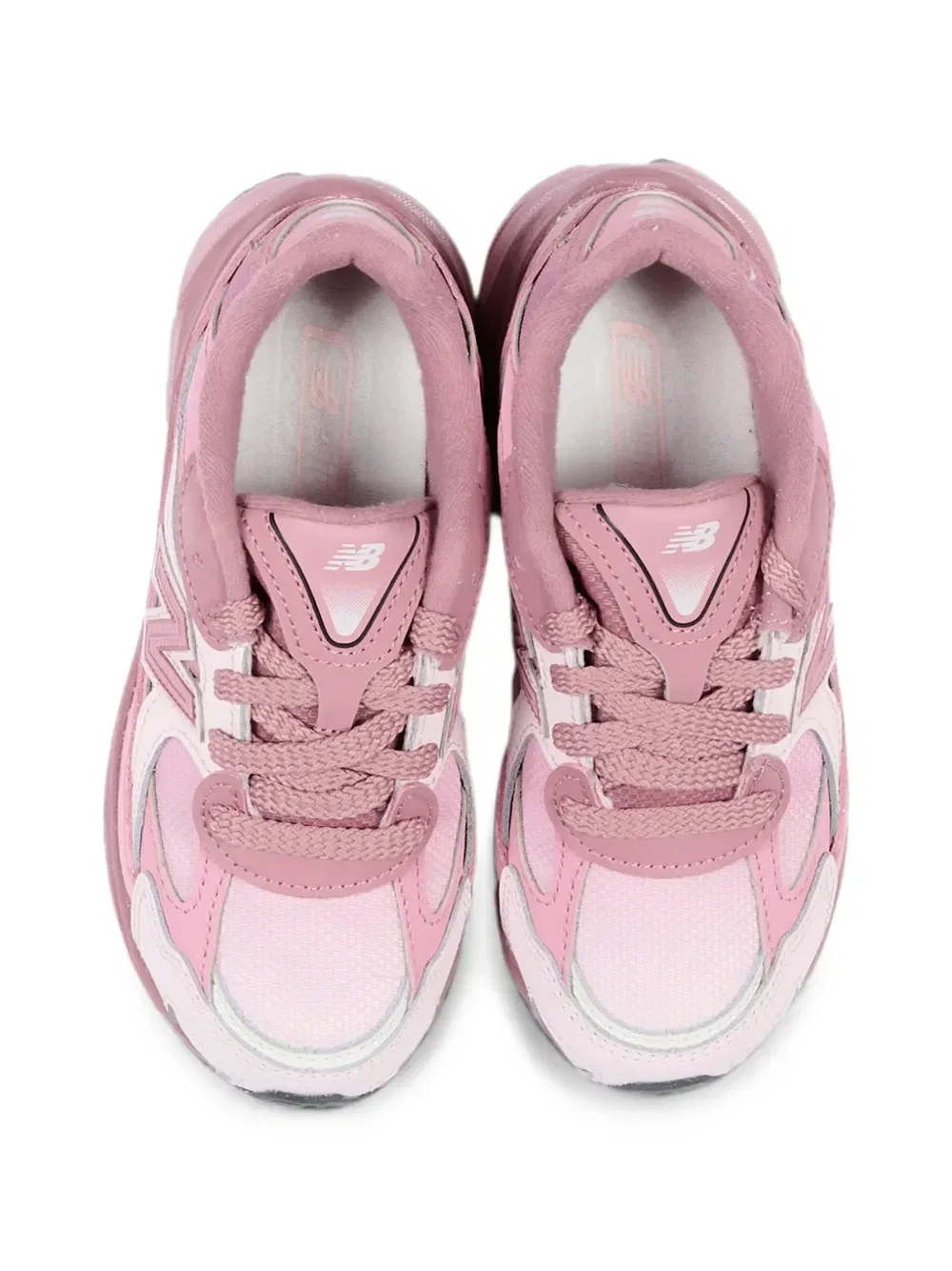 Кроссовки с логотипом и вставками New Balance Kids, розовый — фото 4