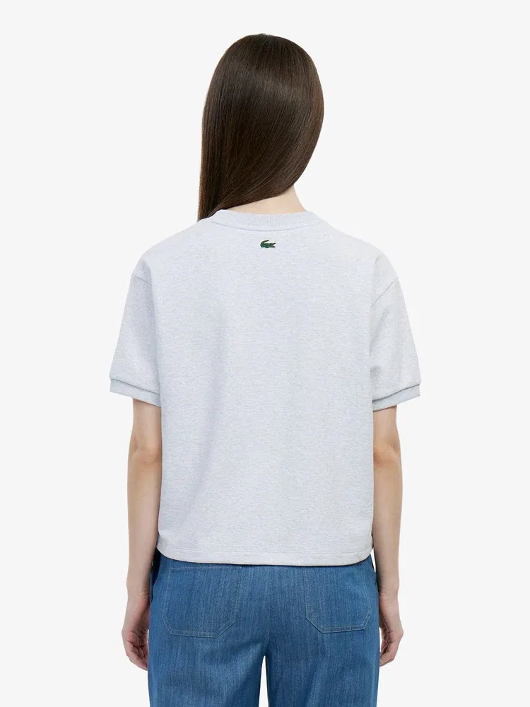 Свитшот Oversize LACOSTE, Antique Silver — фото 3