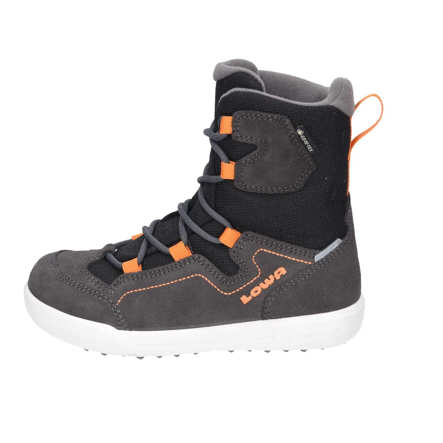 Детские ботинки для мальчиков с мембраной Raik 2 Gtx Hi Jr LOWA, Grey — фото 2