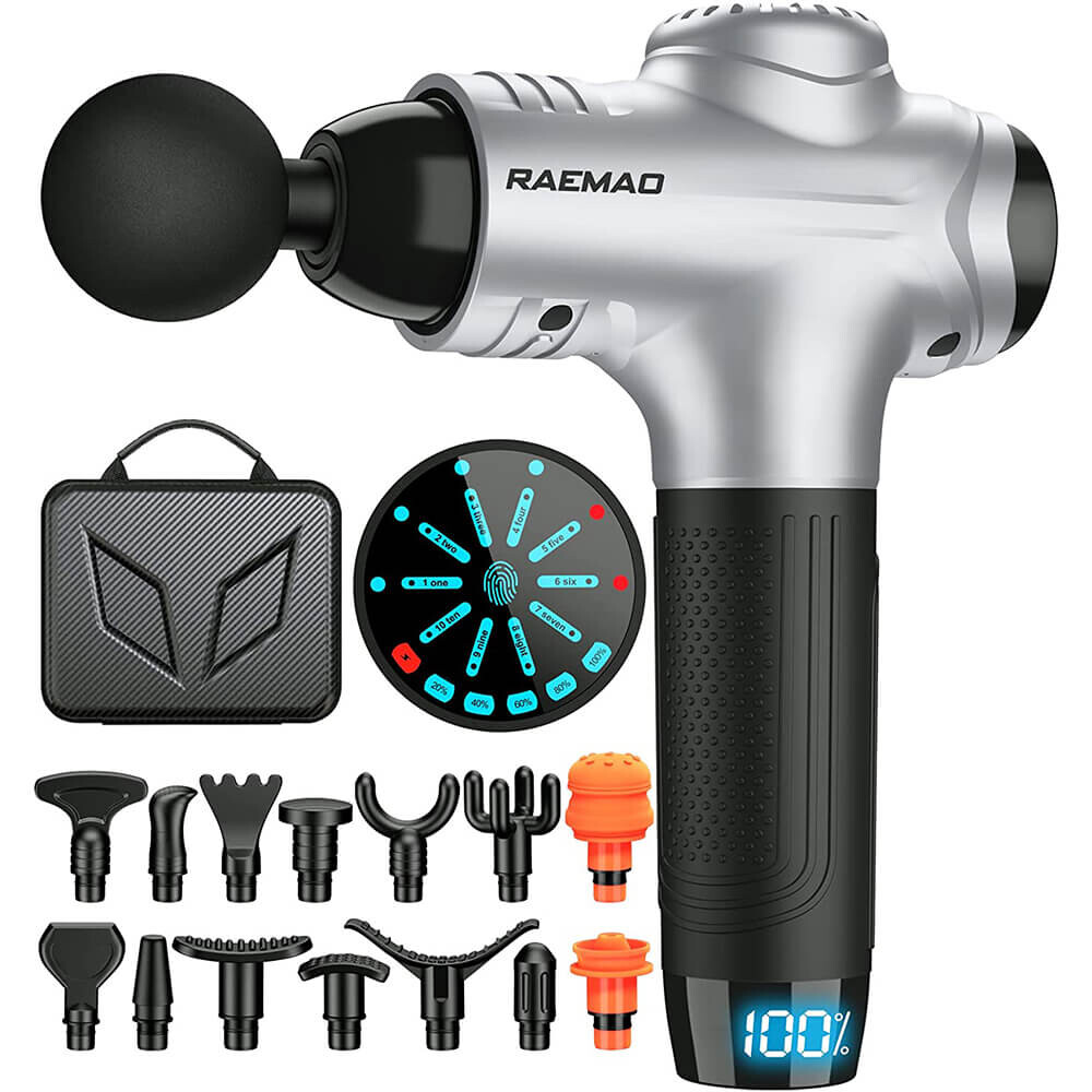 

Массажер перкуссионный Raemao Handheld Deep Tissue X6, серебристый
