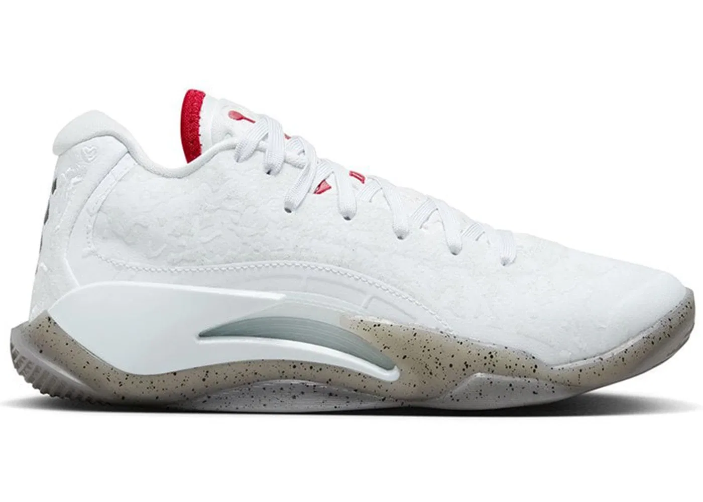 Детские кроссовки для баскетбола Zion 3 Jordan, White/Cement Grey/Pure Platinum/University Red