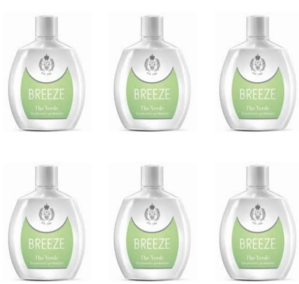 Дезодорант Breeze The Green, набор 6 шт. по 100 мл