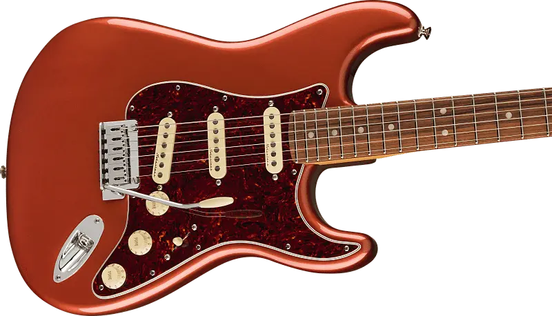 

Fender Player Plus Stratocaster Aged Candy Apple Red