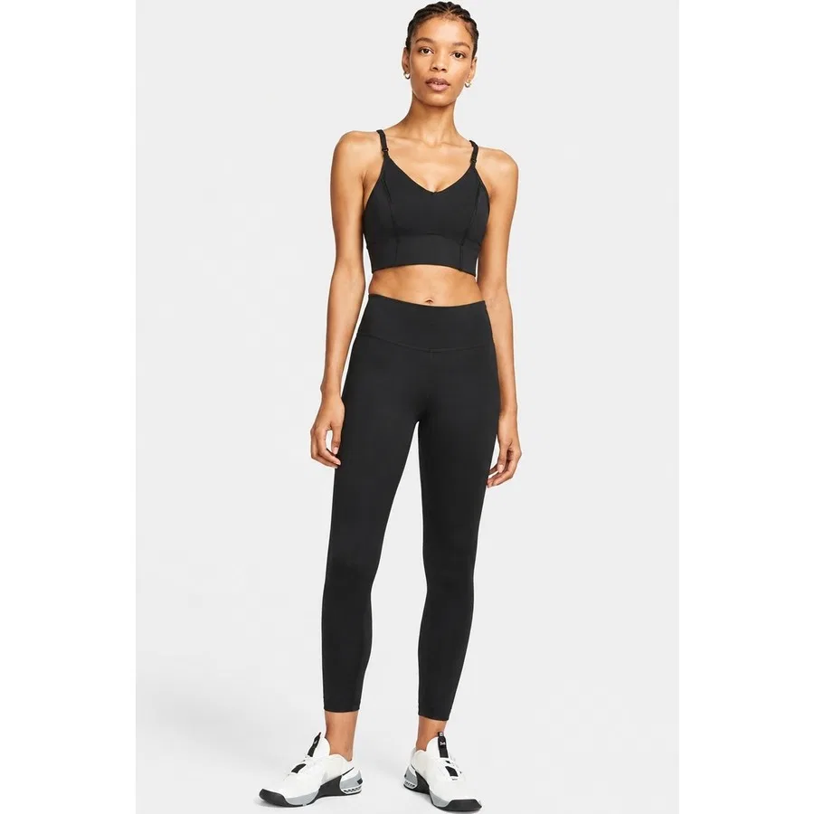 Спортивный бюстгальтер с длинным кроем Yoga Indy Light Support Padded Long Cut Nike, Черный — фото 4