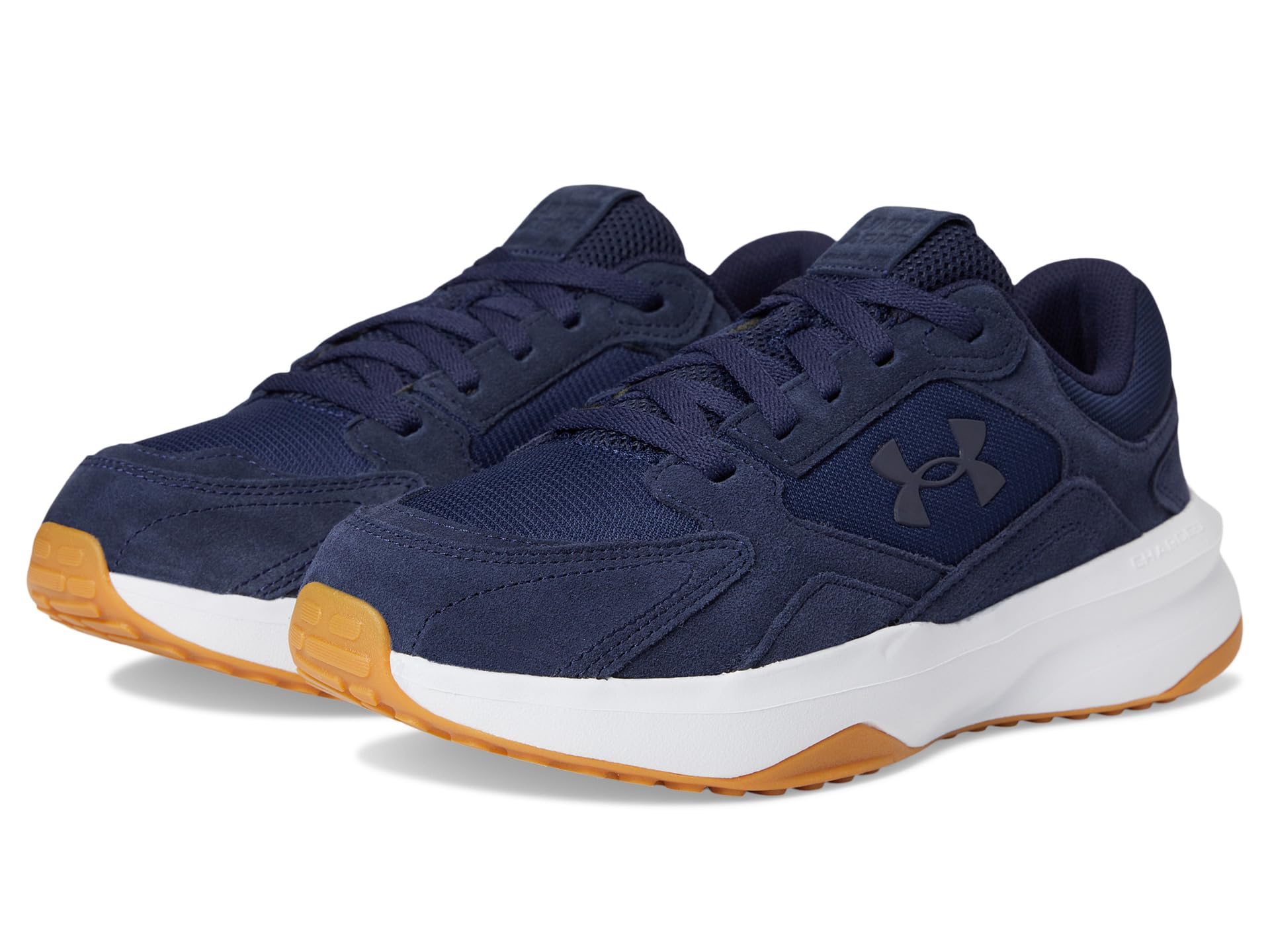 

Кроссовки Under Armour Edge Suede, цвет Midnight Navy/White/Midnight Navy