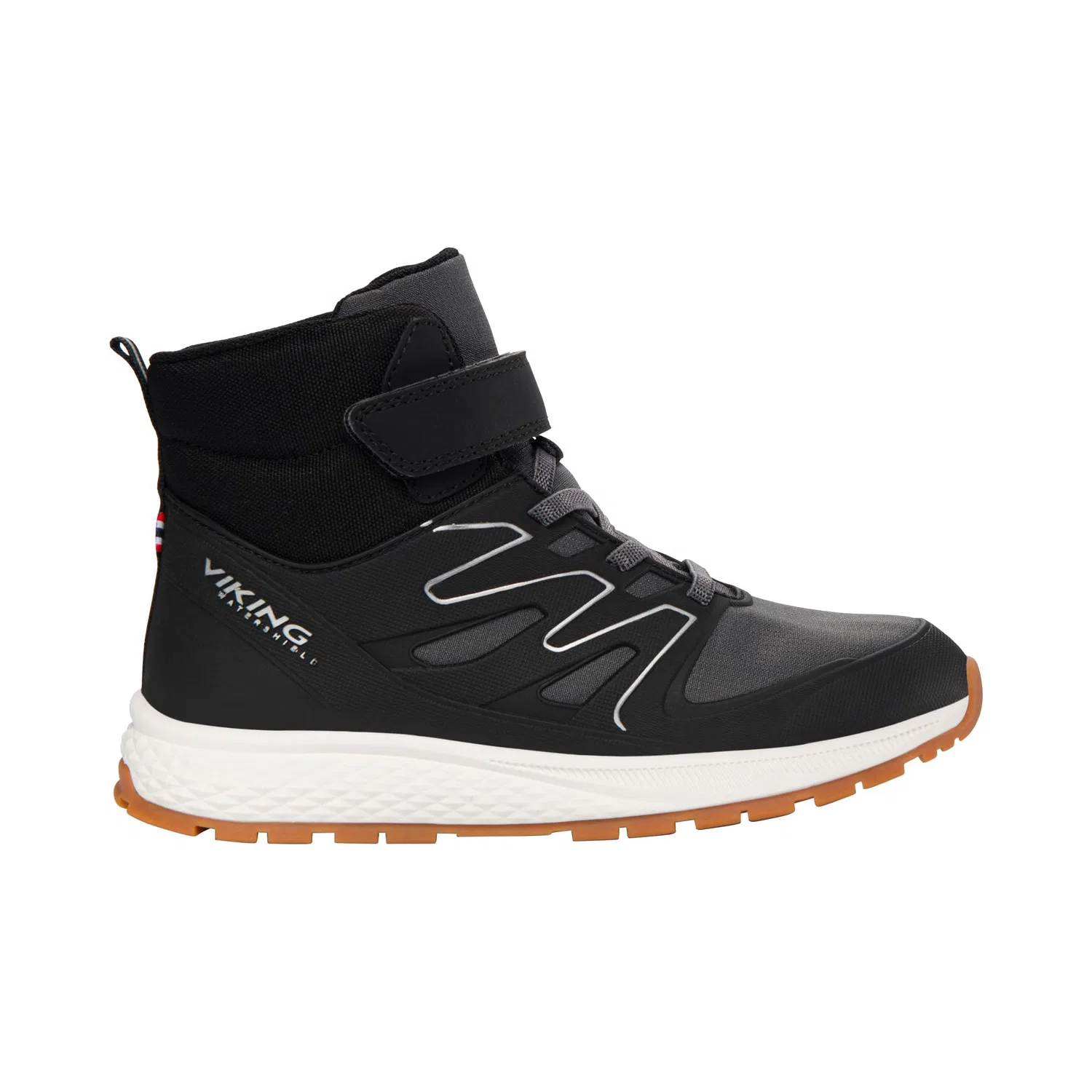 Детские снежные ботинки для мальчиков Equip Defence Warm Wp 1v Viking, Black Charcoal