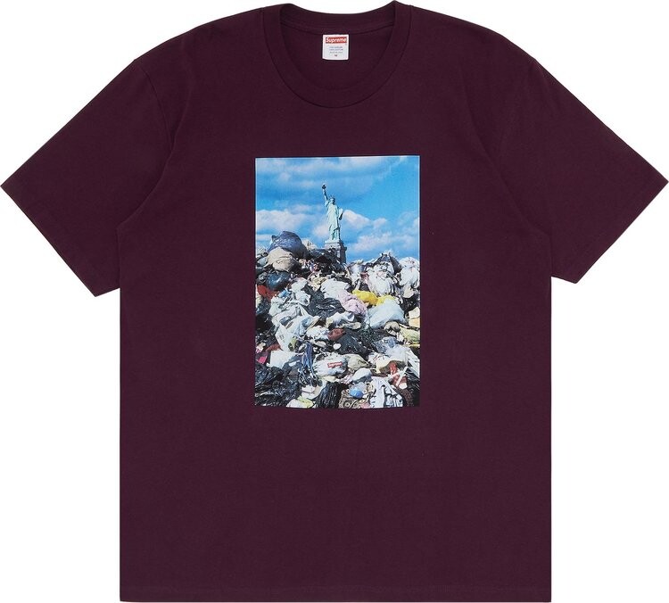 

Футболка Supreme Trash Tee 'Eggplant', фиолетовый