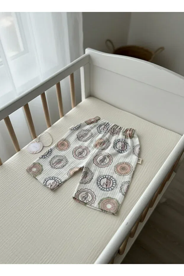 Детские брюки для девочек свободного кроя Zemze Baby, Ecru