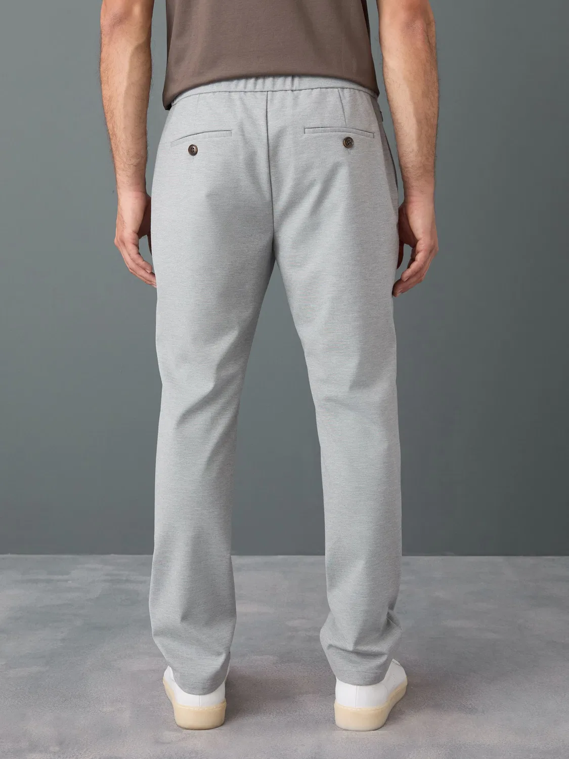 Брюки slim fit Light Grey Next — фото 3
