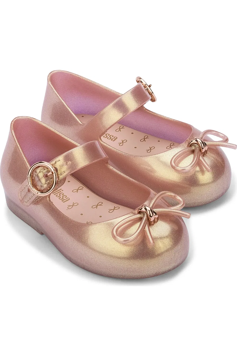 Детские туфли Мэри Джейн с бантом Sweet Mary Jane Mini Melissa, светло-розовый