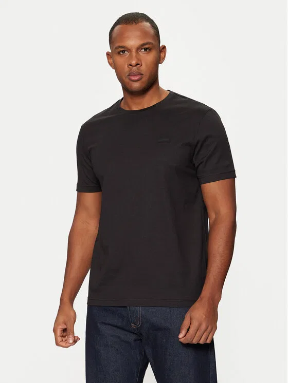 Футболка regular fit Smooth Cotton T-Shirt Calvin Klein, черный