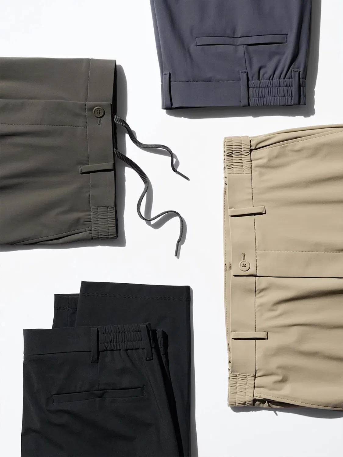 Брюки удлиненные с высокой эластичностью Uniqlo, черный — фото 3