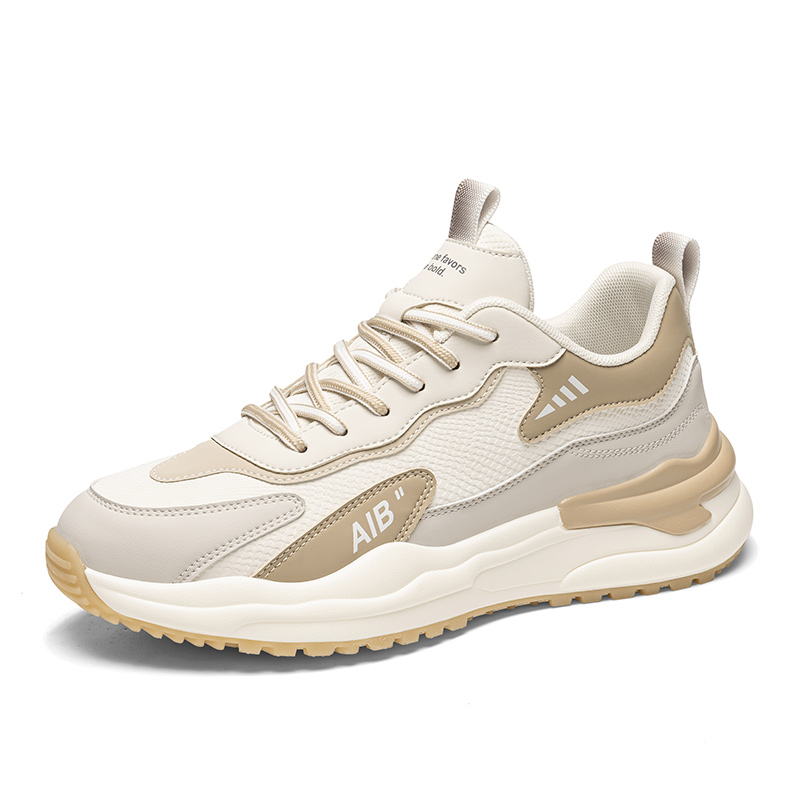 

TONYBEAR Высокие дышащие легкие нескользящие износостойкие мужские низкие кроссовки для бега песочные, цвет Sand