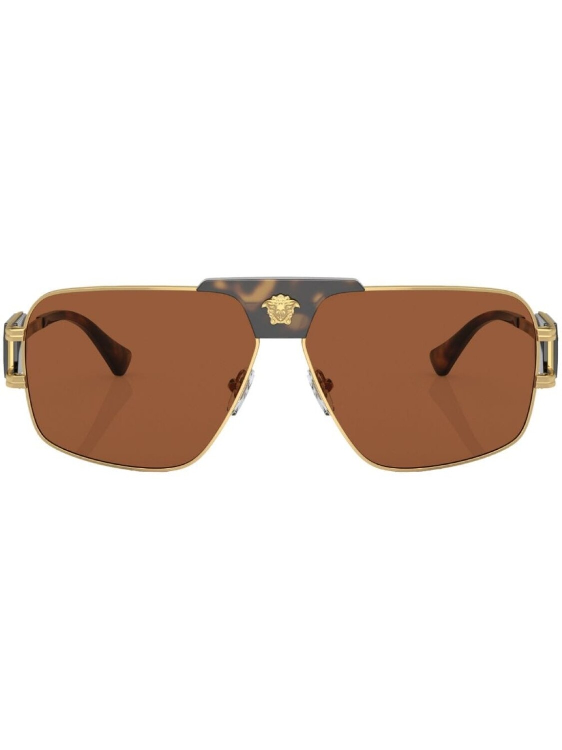 

Versace Eyewear солнцезащитные очки-пилоты Special Project, золотистый