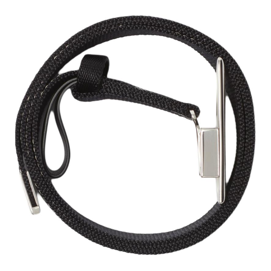 

Burberry Полиамидовый кожаный ремень Men's Black 3cm