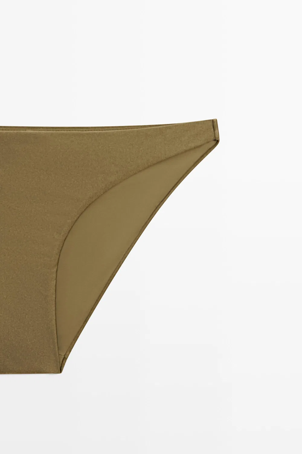 Плавки бикини Massimo Dutti, для плавания, хаки — фото 3
