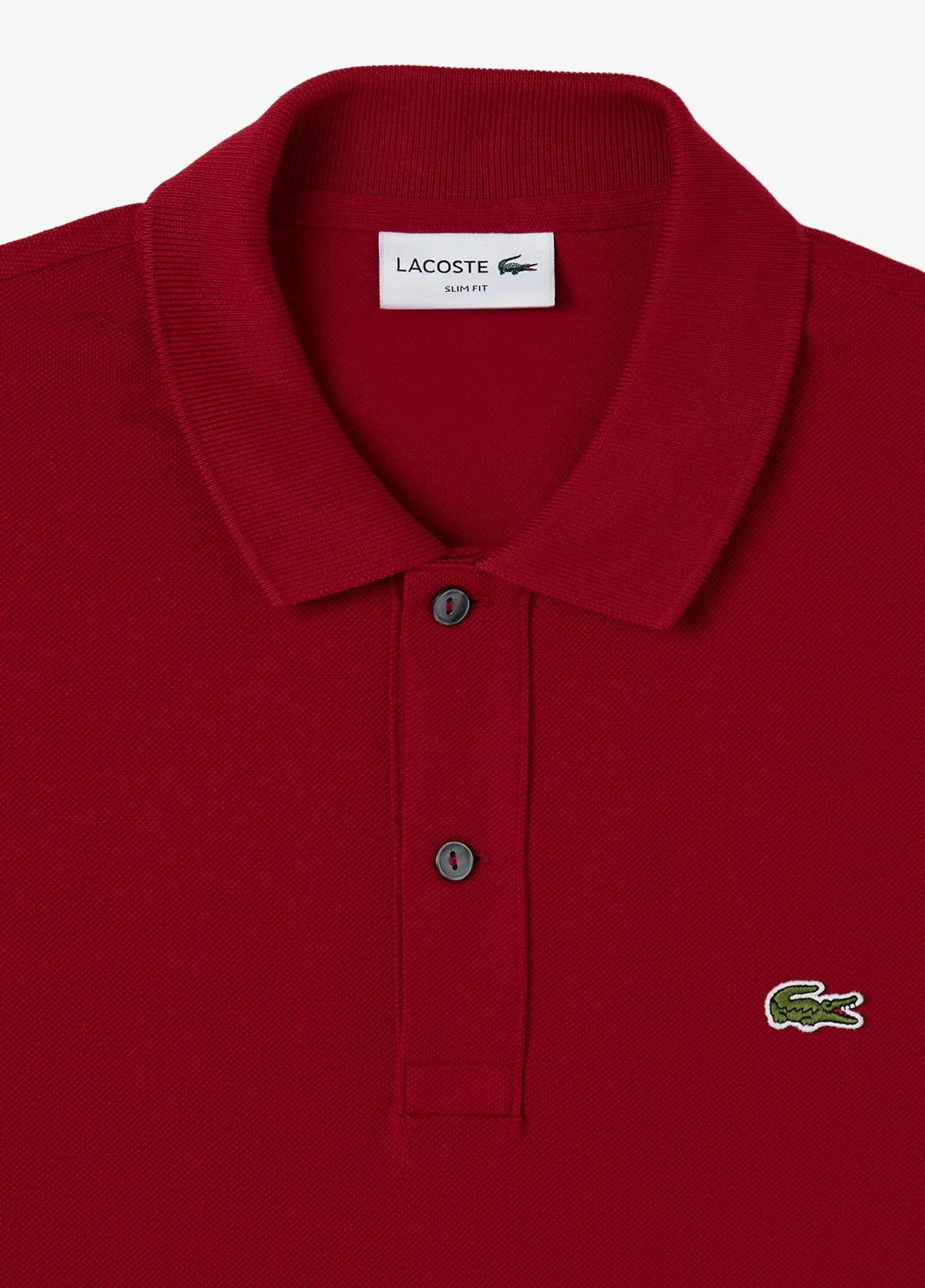 Поло Lacoste L.12.12 Slim Fit, BORDO-476 — фото 4