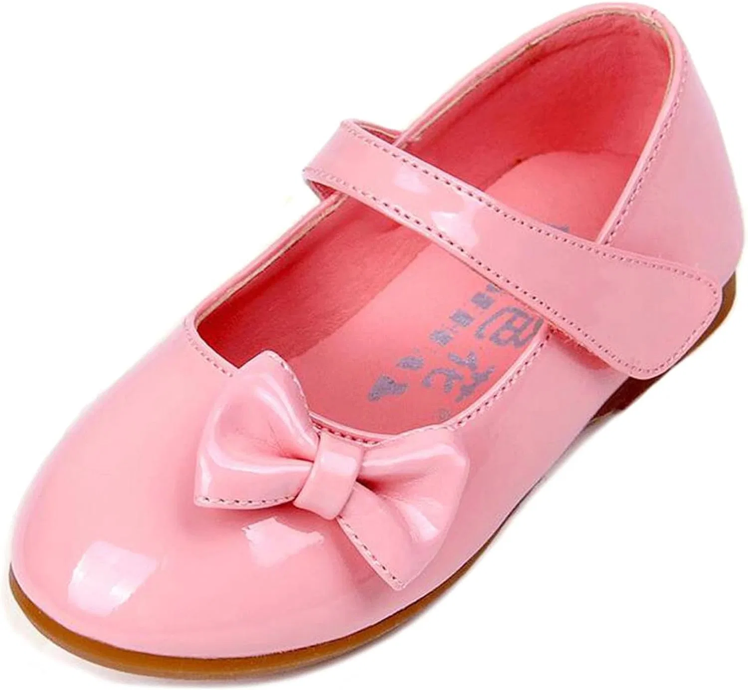 Детские балетки для девочек с бантом WUIWUIYU, Pink — фото 4