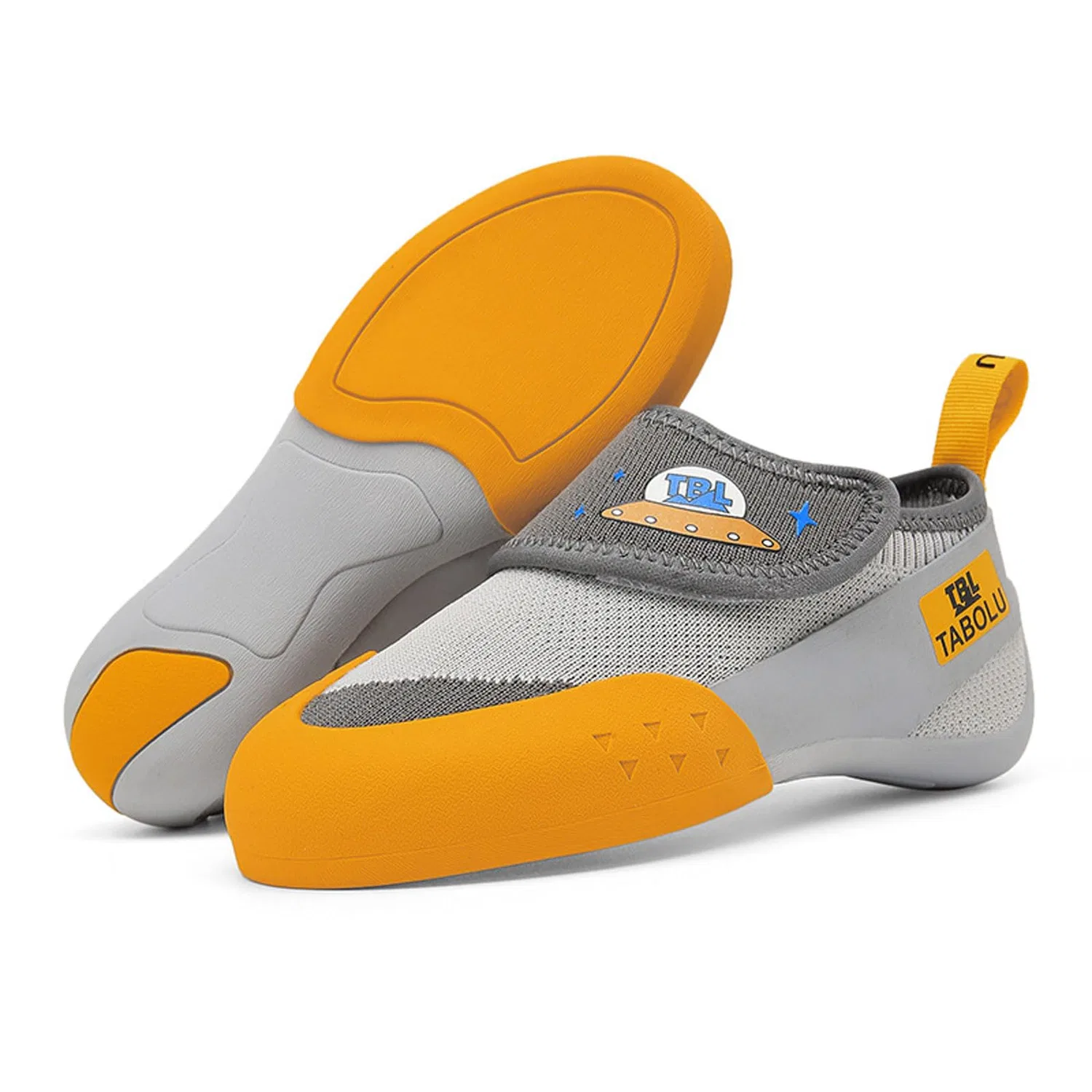 Детские скальные туфли для начинающих Blissbuilt, Grey Yellow