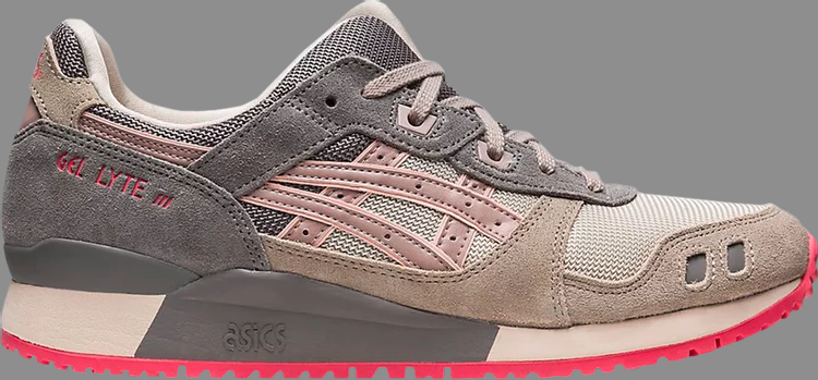 Кроссовки gel lyte 3 og 'oatmeal fawn' Asics, коричневый - фото