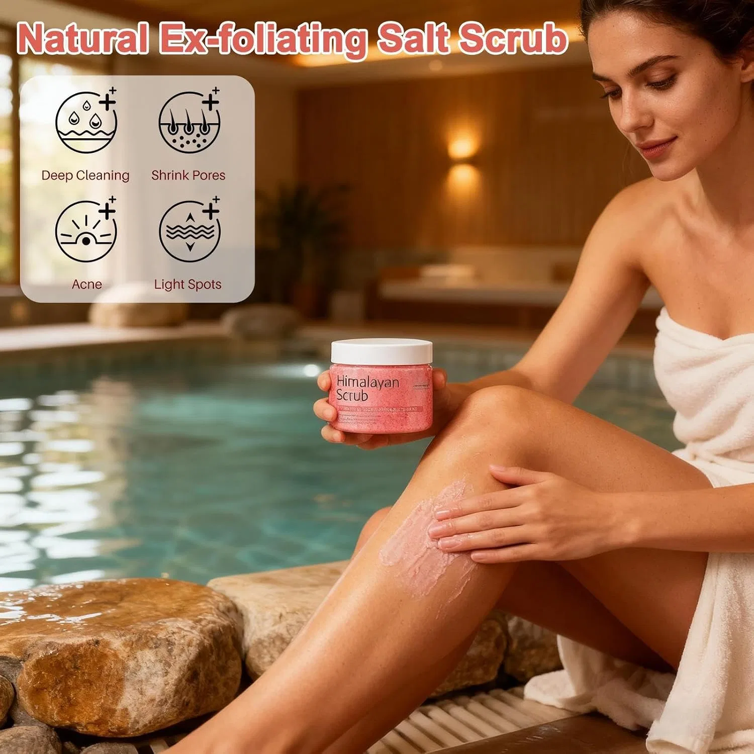 Скраб для тела Natural Salt Scrub 200g, Himalayan Salt Générique — фото 2