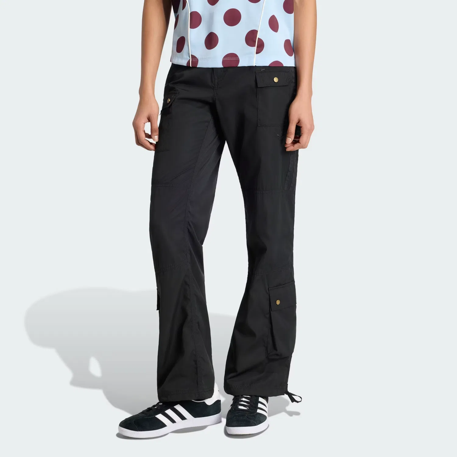 Женские брюки карго прямого кроя Adidas Originals, черный