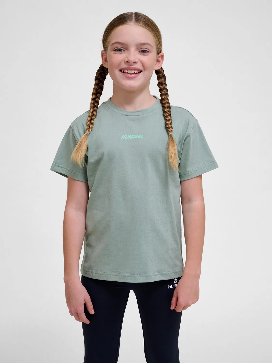 Детская футболка с принтом Hmlella Lifestyle Hummel, Pale Mint Green