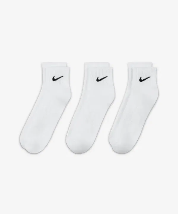 Носки повседневные анимационные, 3 пары, Nike, белый, черный — фото 2