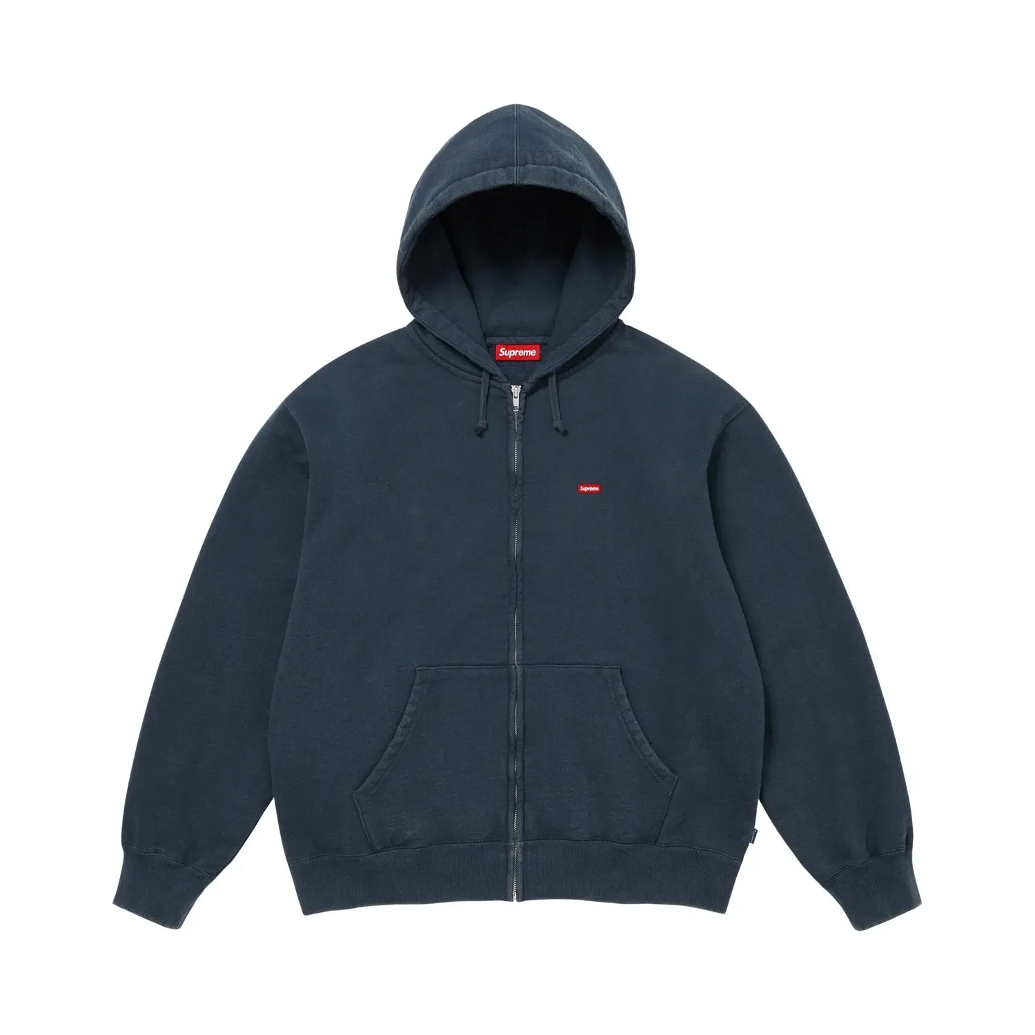 Свитшот с капюшоном на молнии Small Box Supreme, Navy