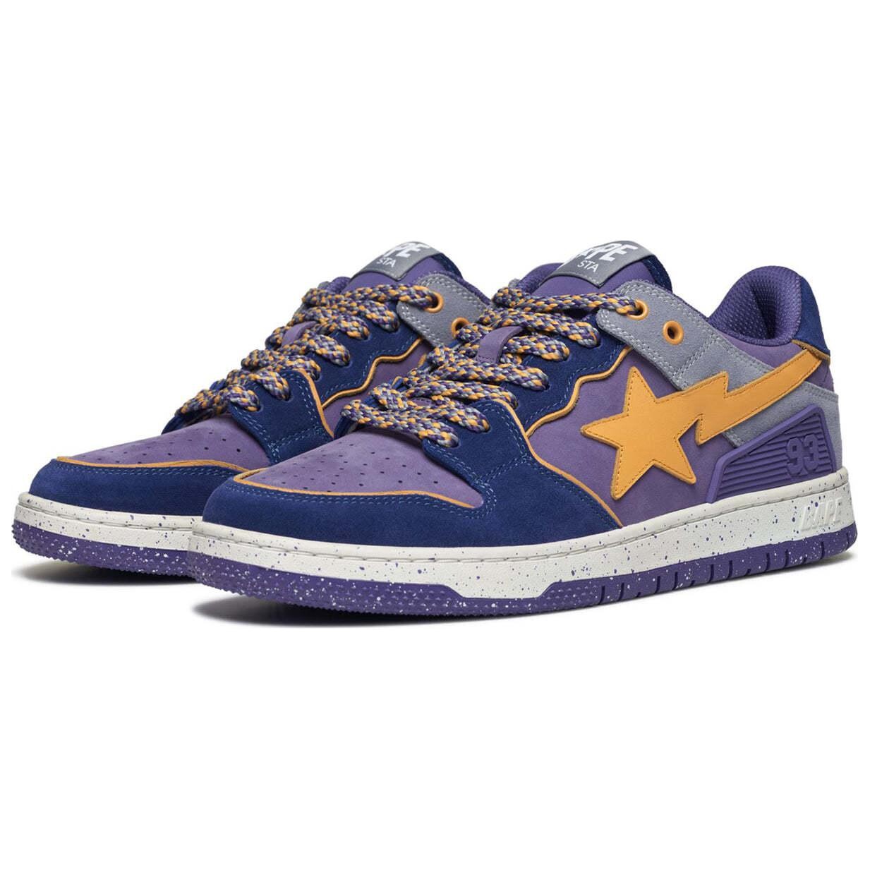 Кроссовки A BATHING APE SK8 Skateboarding Shoes Men Low-top, светло-фиолетовый — фото 3