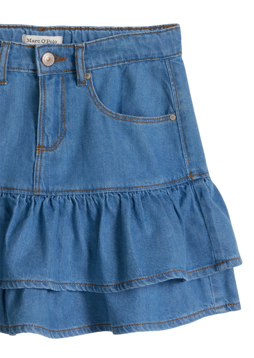 Юбка джинсовая из органического хлопка Marc O'Polo, mid blue denim — фото 3