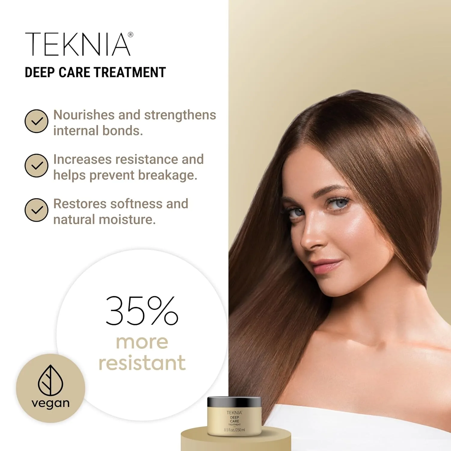 LAKMÉ Teknia Deep Care Hair Treatment, восстанавливающая маска для поврежденных волос 251 мл (1 шт.) — фото 2