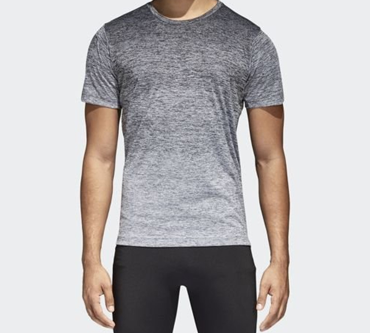 Adidas Мужская футболка, черная/белая, с круглым вырезом, умеренно прямой крой — фото 4