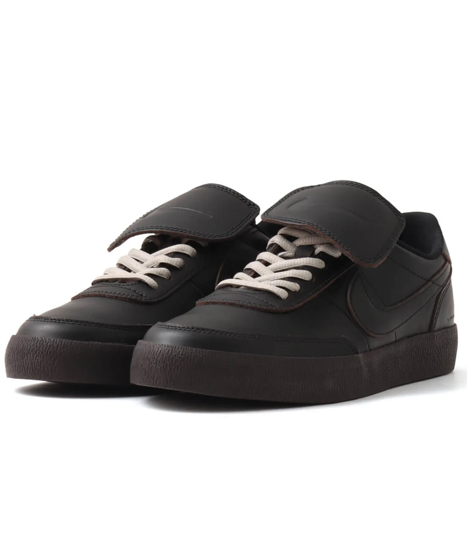 Мужские/женские кроссовки из кожи NIKE KILLSHOT 2 LTR PRM чёрные