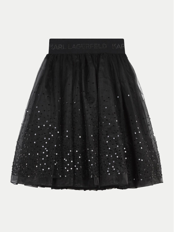 

Тюлевая юбка стандартного кроя Karl Lagerfeld Kids, черный