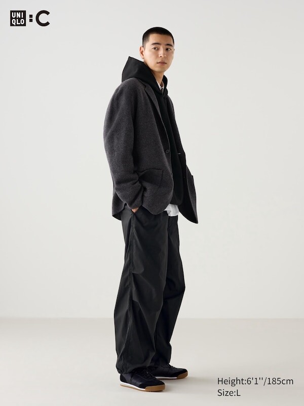 

Широкие парашютные брюки Uniqlo, черный