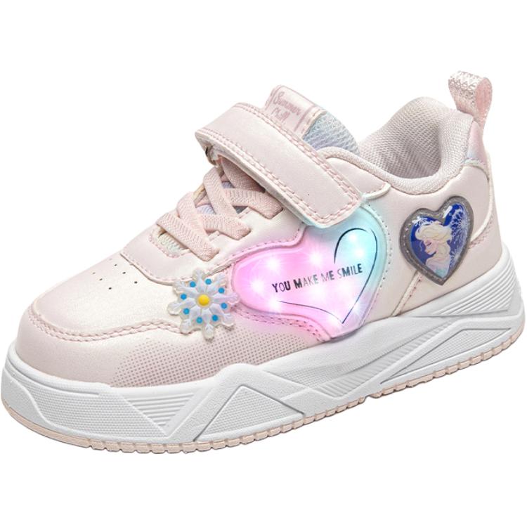 

Замороженная амортизация, устойчивость к истиранию и водонепроницаемые низкие детские кроссовки Disney, розовый