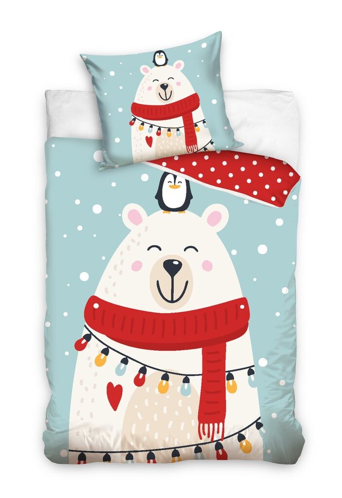 

Пододеяльник Kerst Ijsbeer met Sjaal 140 x 200 см PHU CARBOTEX