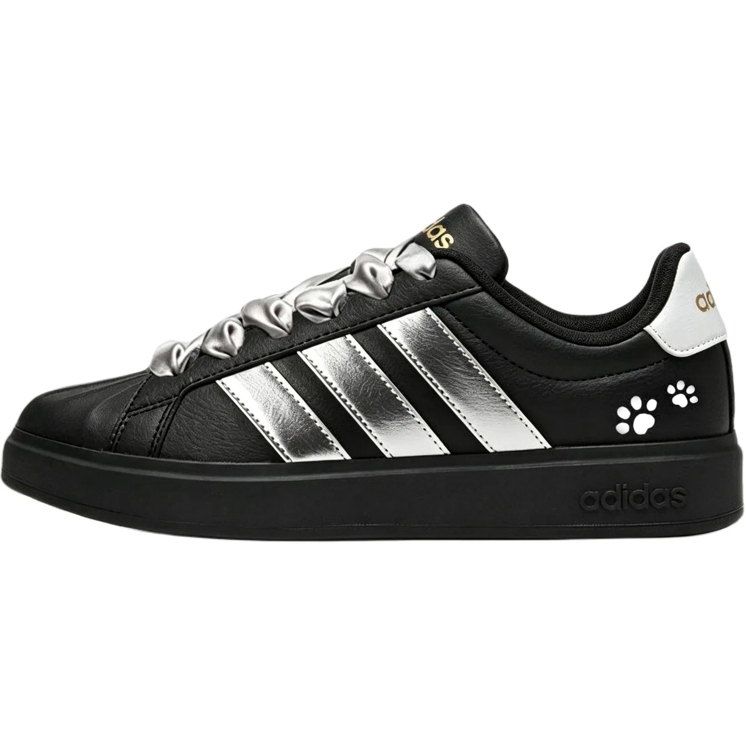 Кроссовки для скейтбординга детские Adidas Street Talk Silver Black — фото 3