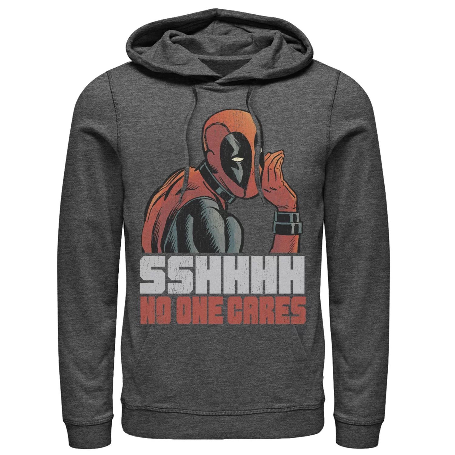

Мужская толстовка Deadpool SSHHHH No One Cares Whisper Marvel