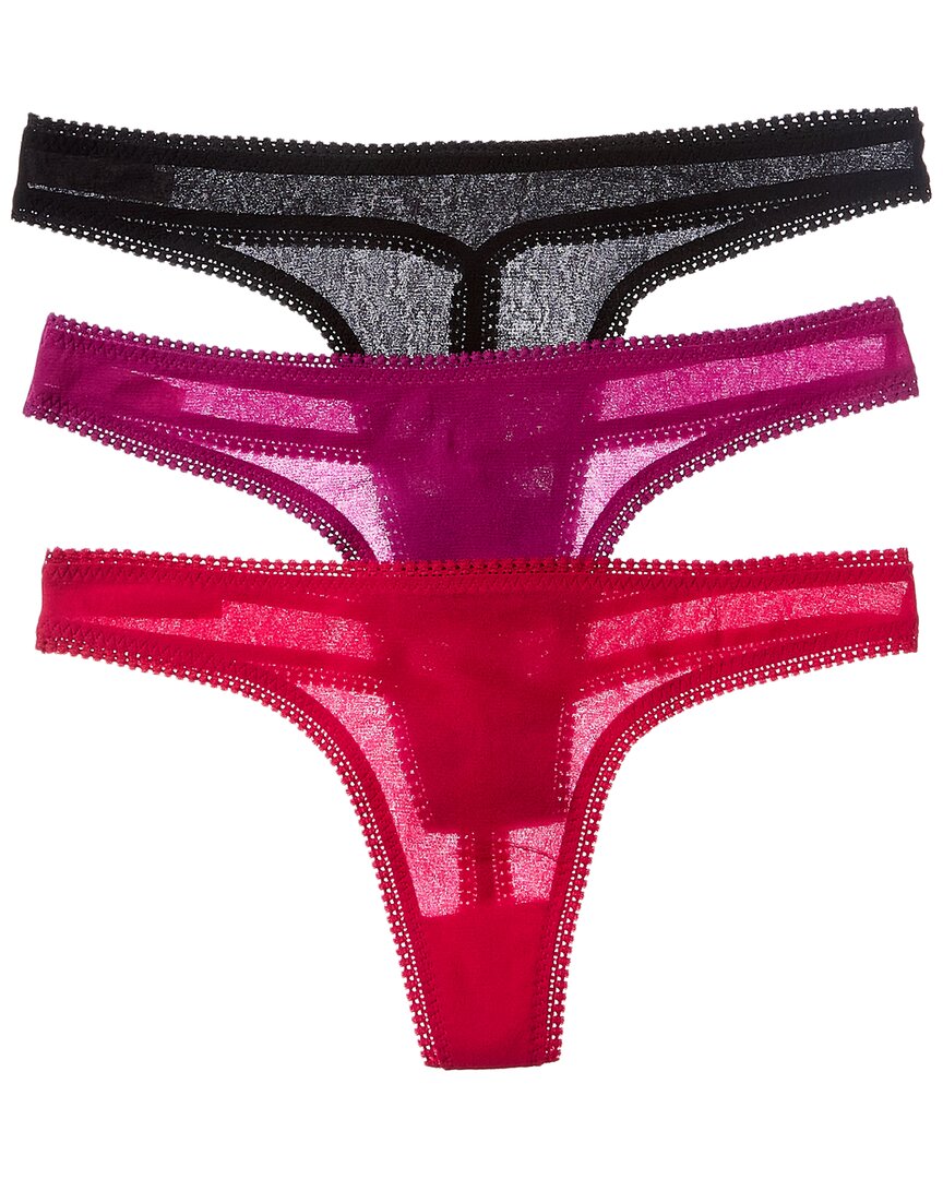 

OnGossamer 3pk Hip-G стринги On Gossamer, красный
