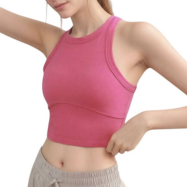 

Женский топ с высоким воротником и контурными швами Anna-Kaci, Fuchsia