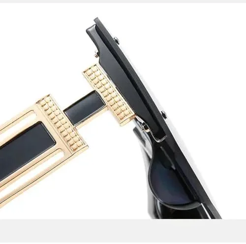 

Солнцезащитные очки без оправы для женщин, винтажные солнцезащитные очки без оправы для мужчин, модные солнцезащитные очки с плоской верхней частью MTZJH, Orange