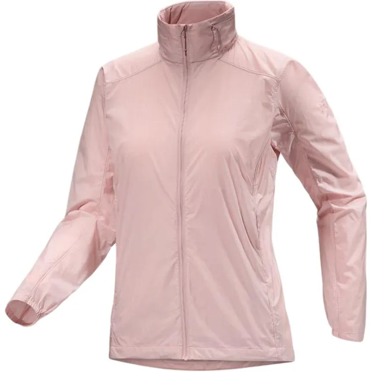 Ветровка женская водонепроницаемая и дышащая Arcteryx, Evening Mist Pink/Alpine Rose